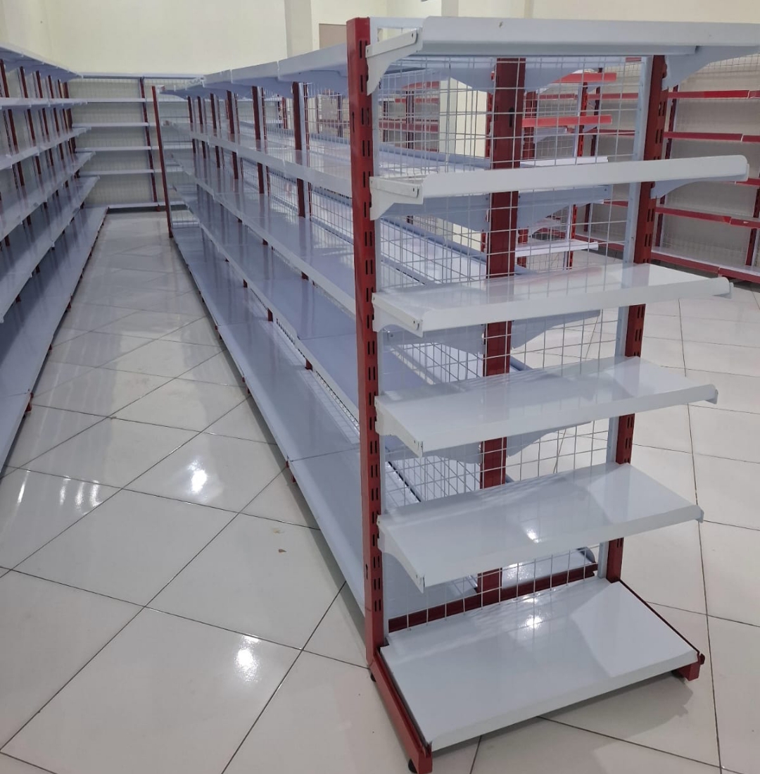 Produk Rak Gondola Minimarket banjarmasin Tipe Rak Double